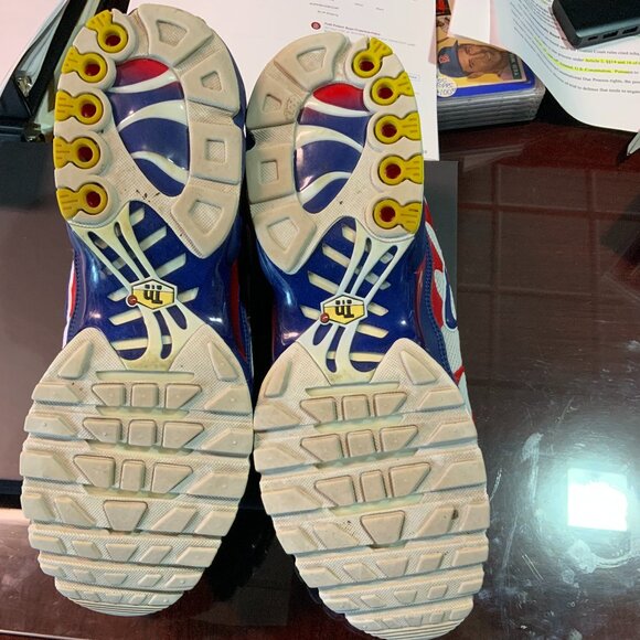 Nike Max Plus Red and Bule Sneakers Men's 13 - Picture 4 of 4